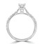 3/8 CT Round Diamond Solitaire Engagement Ring in 14K White Gold (MD200586)