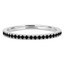 1/3 CTW Round Black Diamond Semi-Eternity Wedding Band Ring in 14K White Gold (MD200626)