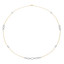 2 1/7 CTW Round Diamond White and Yellow Chain Necklace in 14K Two-Tone Gold (MDR210017)