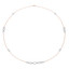 2 1/7 CTW Round Diamond White and Rose Chain Necklace in 14K Two-Tone Gold (MDR210018)