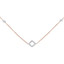 9/10 CTW Round Diamond White and Rose Diamonds By the Yard Necklace in 14K Two-Tone Gold (MDR210020)