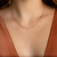 1 CTW Round Diamond Bezel Set Diamonds By the Yard Necklace in 14K Rose Gold (MDR210023)
