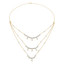 2 1/2 CTW Round Diamond Three-row Necklace in 14K Yellow Gold (MDR210026)