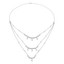 2 1/2 CTW Round Diamond Three-row Necklace in 14K White Gold (MDR210027)