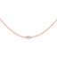1/6 CTW Round Diamond Bezel Set Diamonds By the Yard Necklace in 14K Rose Gold (MDR210029)