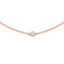 1/3 CTW Round Diamond Bezel Set Diamonds By the Yard Necklace in 14K Rose Gold (MDR210032)