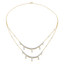2 1/2 CTW Round Diamond Two-row Necklace in 14K Yellow Gold (MDR210034)