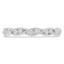 1/5 CTW Round Diamond Vintage Twisted Semi-Eternity Anniversary Wedding Band Ring in 14K White Gold (MDR210134)