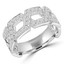2/3 CTW Round Diamond Cocktail Ring in 18K White Gold (MDR210141)