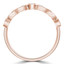 1/4 CTW Round Diamond Vintage Semi-Eternity Wedding Band Ring in 14K Rose Gold (MDR210142)