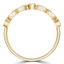 1/4 CTW Round Diamond Vintage Semi-Eternity Wedding Band Ring in 14K Yellow Gold (MDR210143)
