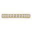 1 1/5 CTW Round Diamond Three-row Semi-Eternity Wedding Band Ring in 18K Yellow Gold (MDR210145)