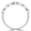 1/4 CTW Round Diamond Vintage Semi-Eternity Wedding Band Ring in 14K White Gold (MDR210147)