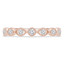 1/5 CTW Round Diamond Vintage Semi-Eternity Wedding Band Ring in 14K Rose Gold (MDR210149)