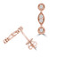 1/8 CTW Round Diamond Stud Earrings in 14K Rose Gold (MDR210153)