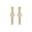 1/7 CTW Round Diamond Bezel Huggie Earrings in 14K Yellow Gold (MDR210166)