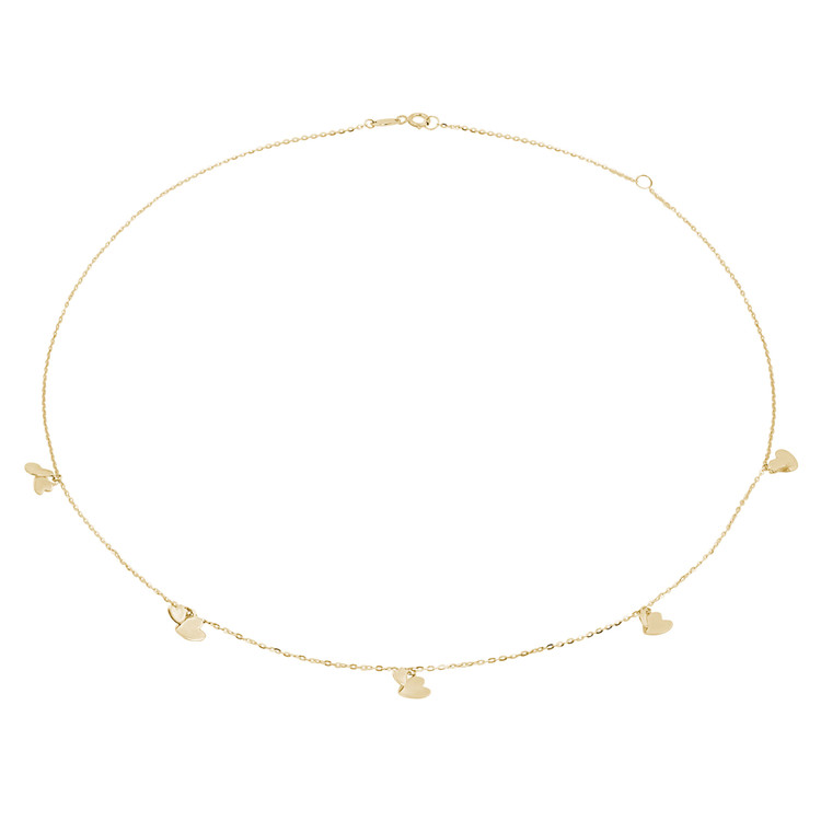 Heart Necklace in 14K Yellow Gold (MDR210178)