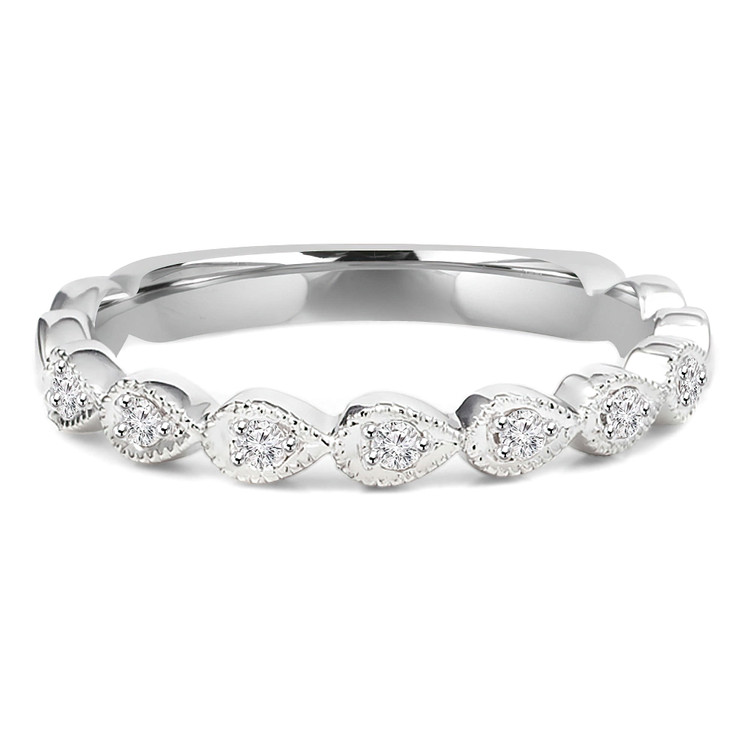 White Gold Diamond Half Eternity Ring | Majesty Diamonds