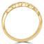 1/4 CTW Round Diamond Semi-Eternity Wedding Band Ring in 14K Yellow Gold (MDR140068)