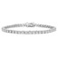 16 2/5 CTW Round White Cubic Zirconia Tennis Bracelet in 0.925 White Sterling Silver (MDS210317)