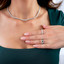 1 1/10 CTW Round Black Diamond Halo Three-stone Engagement Ring in 10K White Gold (MDR140088)