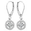 Diamond Halo Drop Earrings | Majesty Diamonds