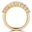 2 2/3 CTW Baguette Diamond Three-row Cocktail Ring in 18K Yellow Gold (MDR220001)