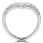1 CTW Round Diamond Tiara Cocktail Ring in 18K White Gold (MDR220008)