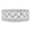 2 1/8 CTW Baguette Diamond Alternating Baguette and Round Cocktail Ring in 18K White Gold (MDR220010)