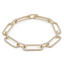 3 1/2 CTW Round Diamond Paper Clip Chain Bracelet in 18K Yellow Gold (MDR220013)
