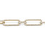 3 1/2 CTW Round Diamond Paper Clip Chain Bracelet in 18K Yellow Gold (MDR220013)