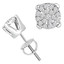 Pave Diamond Stud Earrings | Majesty Diamonds