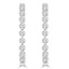 3 1/10 CTW Round Diamond Inside Outside Hoop Earrings in 18K White Gold (MDR220045)