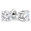 5/8 CTW Round Diamond 4-Prong Stud Earrings in 14K White Gold (MD220018)