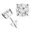 5/8 CTW Round Diamond 4-Prong Stud Earrings in 14K White Gold (MD220035)