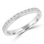 3/5 CTW Round Diamond Channel Set 3/4 Way Semi-Eternity Anniversary Wedding Band Ring in 14K White Gold (MD220094)