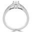 3/5 CTW Princess Diamond Solitaire with Accents Engagement Ring in 14K White Gold With Channel Set Accents (MD220165)
