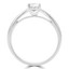 3/5 CTW Princess Diamond Shared Prong Solitaire with Accents Engagement Ring in 14K White Gold (MD220173)