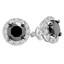 Black And White Diamond Stud Earrings | Majesty Diamonds