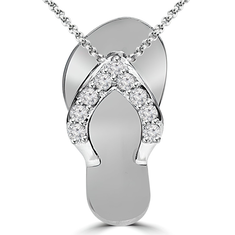 Diamond Sandal Pendant | Majesty Diamonds