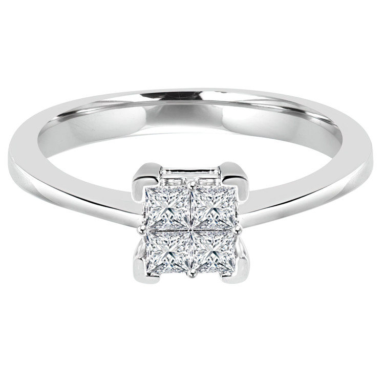 Princess Cut Diamond Promise Ring | Majesty Diamonds