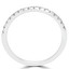2/5 CTW Round Diamond 3/4 Way Semi-Eternity Anniversary Wedding Band Ring in 14K White Gold (MD220191)