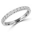 2/5 CTW Round Diamond Semi-Eternity Anniversary Wedding Band Ring in 0.95 White Platinum (MD220215)