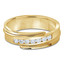 7 MM Diamond Mens Wedding Band in Yellow Gold (MDVB0969)