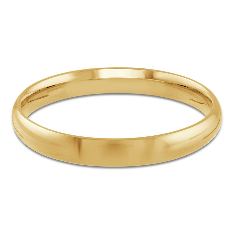 3 MM Comfort Fit Classic Womens Wedding Band in Yellow Gold (MDVBC0001-3MM-Y)
