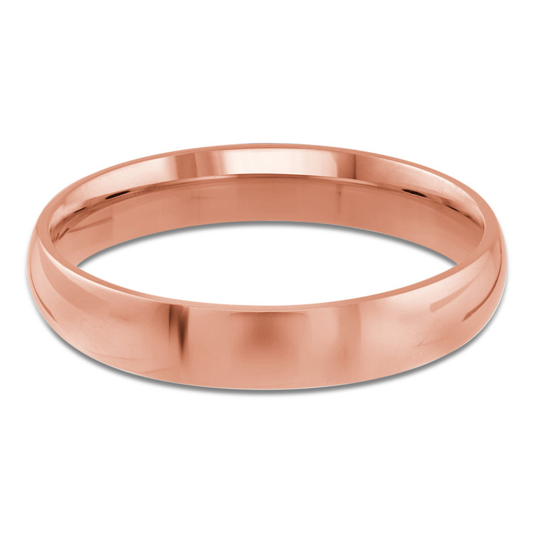 4 MM Comfort Fit Classic Womens Wedding Band in Rose Gold (MDVBC0001-4MM-R)