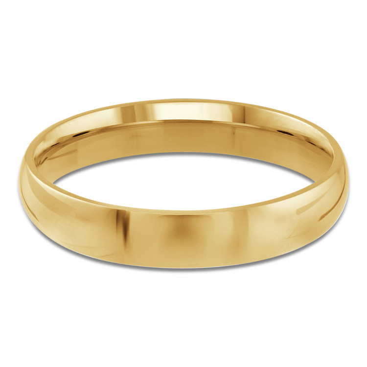 4 MM Comfort Fit Classic Womens Wedding Band in Yellow Gold (MDVBC0001-4MM-Y)