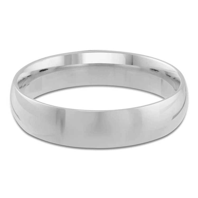 5 MM Comfort Fit Classic Womens Wedding Band in White Gold (MDVBC0001-5MM-W)