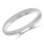3 MM Comfort Fit Classic Mens Wedding Band in White Gold (MDVBC0002-3MM-W)
