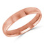 4 MM Comfort Fit Classic Mens Wedding Band in Rose Gold (MDVBC0002-4MM-R)